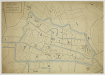 216709 Plattegrond van de stad Utrecht met directe omgeving; met weergave van het stratenplan, wegen, watergangen en ...